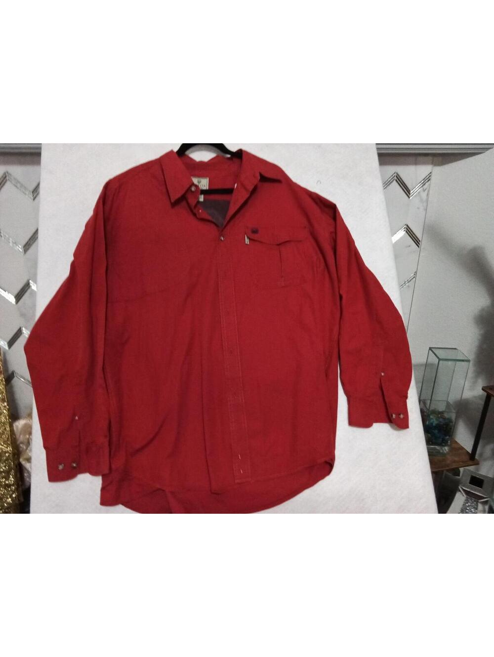 Beretta Outdoor Performance Shirt Men’s XXL Red Mesh Lined Shooting Fishing Top